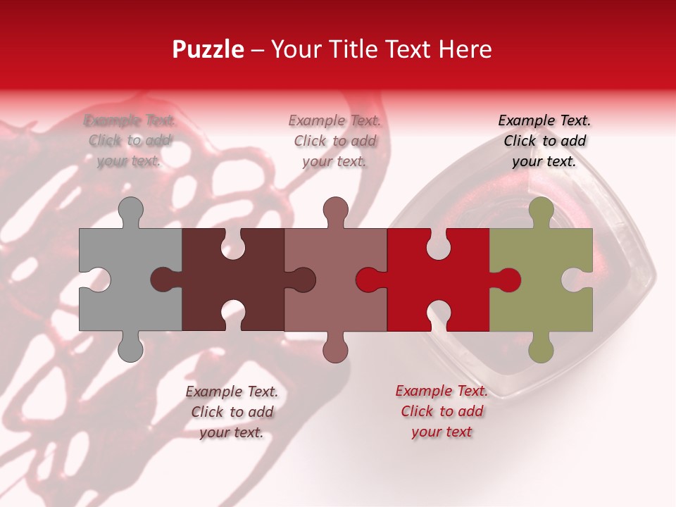 Macro Female Nail PowerPoint Template