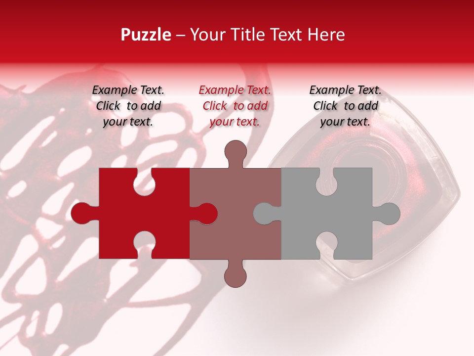 Macro Female Nail PowerPoint Template