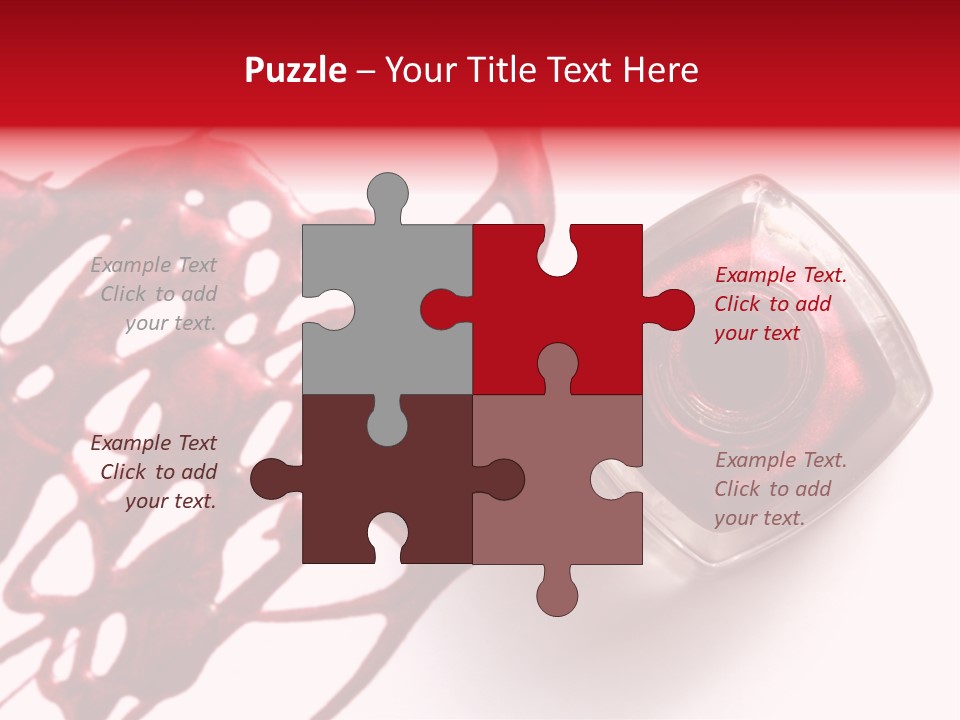 Macro Female Nail PowerPoint Template