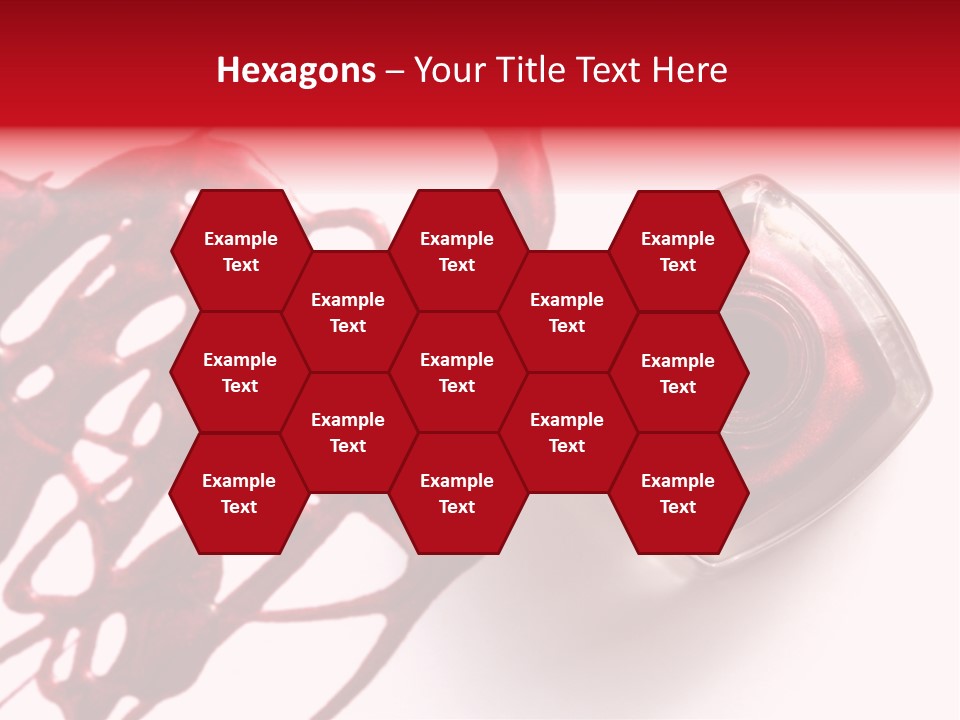 Macro Female Nail PowerPoint Template