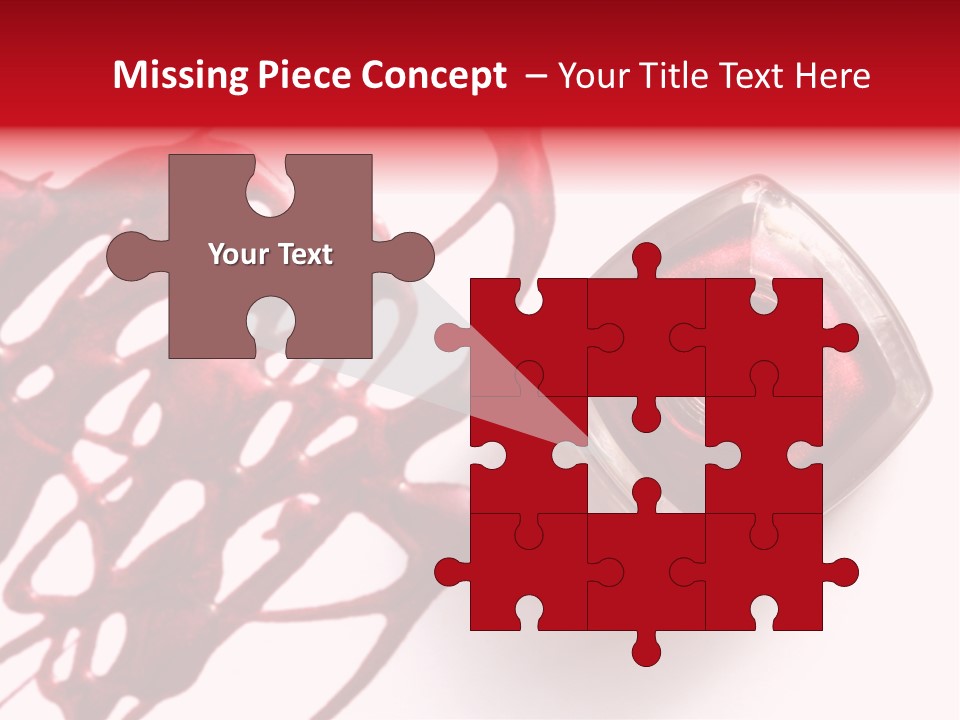 Macro Female Nail PowerPoint Template
