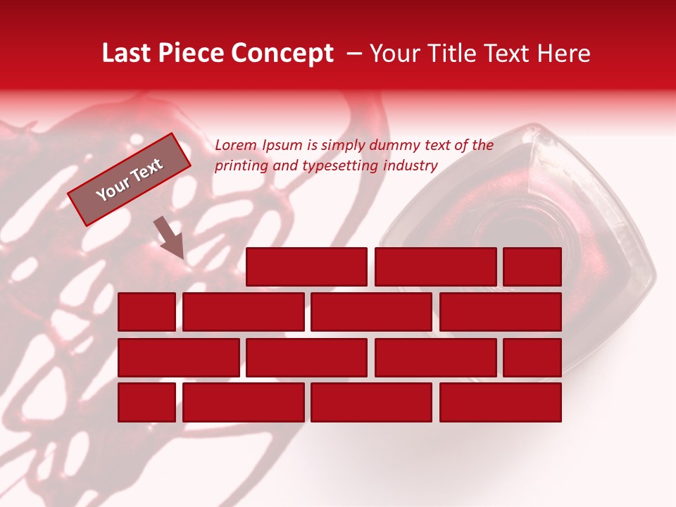 Macro Female Nail PowerPoint Template
