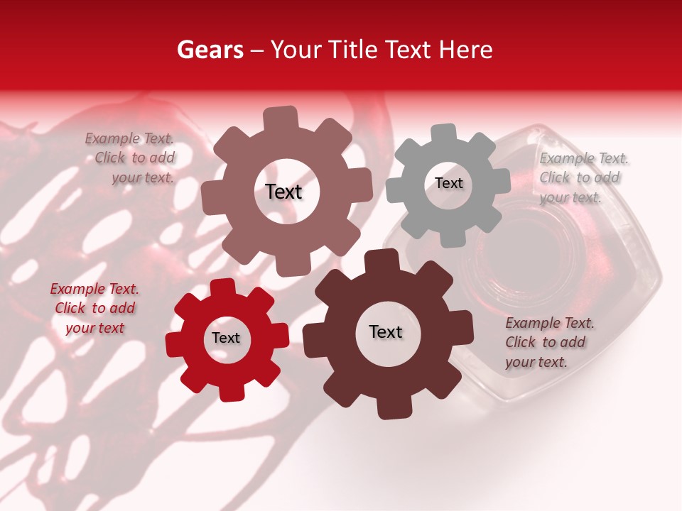 Macro Female Nail PowerPoint Template
