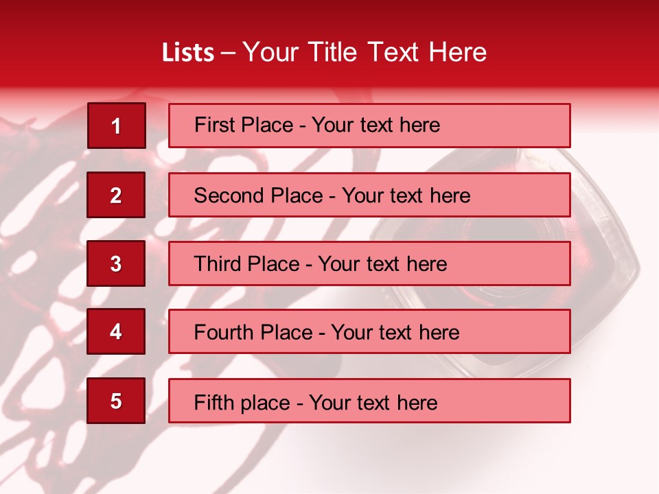 Macro Female Nail PowerPoint Template