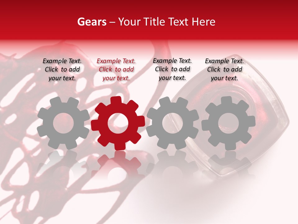Macro Female Nail PowerPoint Template