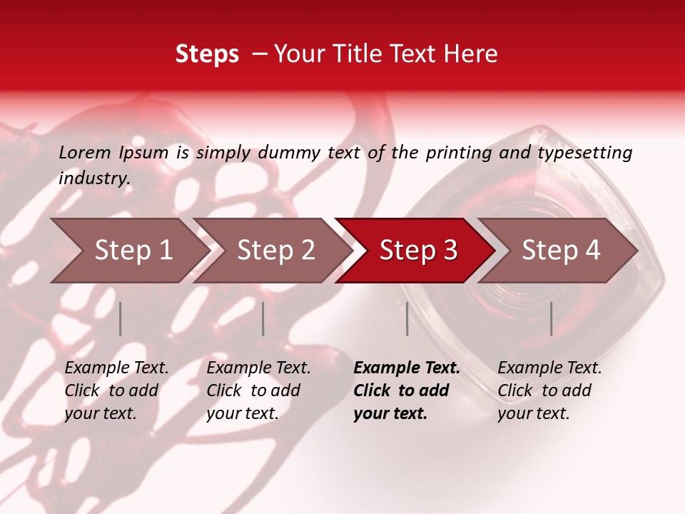 Macro Female Nail PowerPoint Template