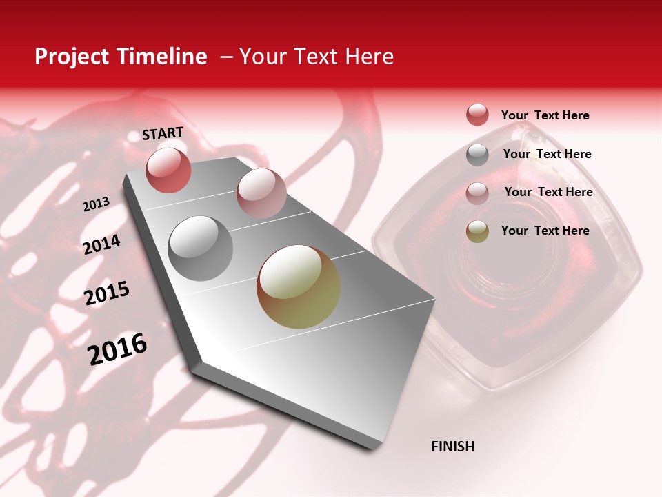 Macro Female Nail PowerPoint Template