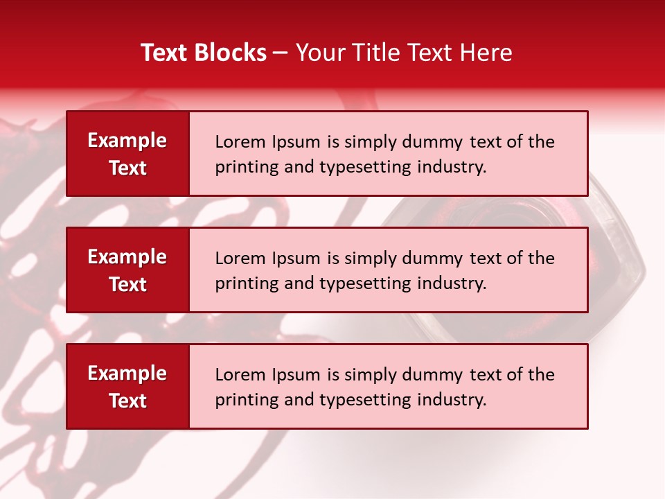 Macro Female Nail PowerPoint Template