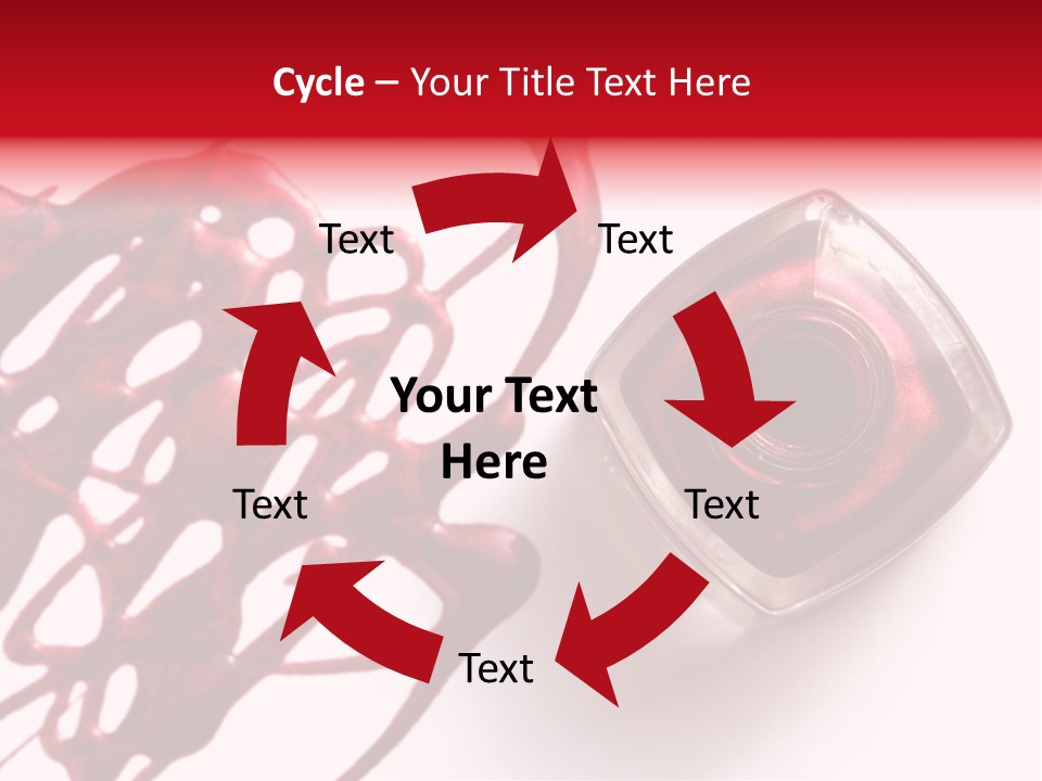 Macro Female Nail PowerPoint Template