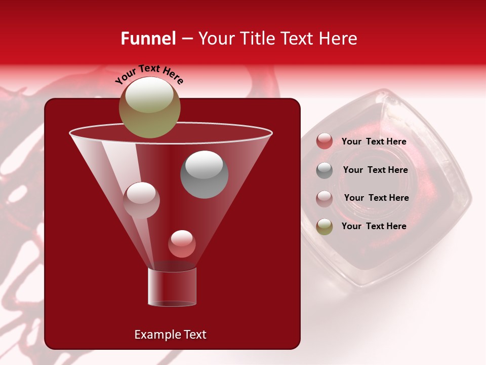 Macro Female Nail PowerPoint Template