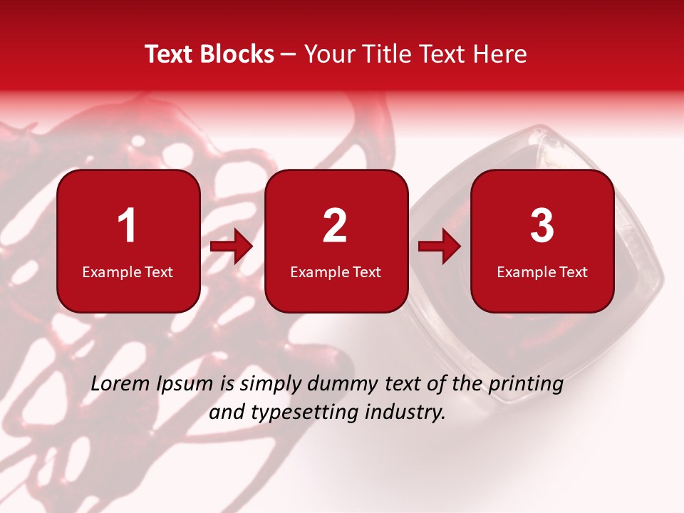Macro Female Nail PowerPoint Template