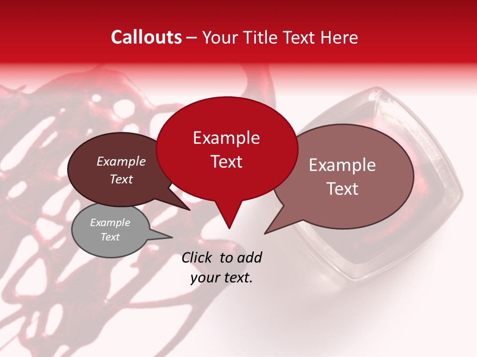 Macro Female Nail PowerPoint Template