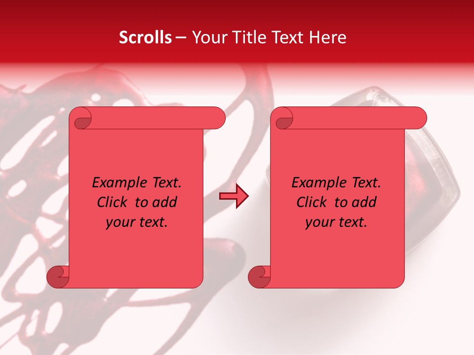 Macro Female Nail PowerPoint Template