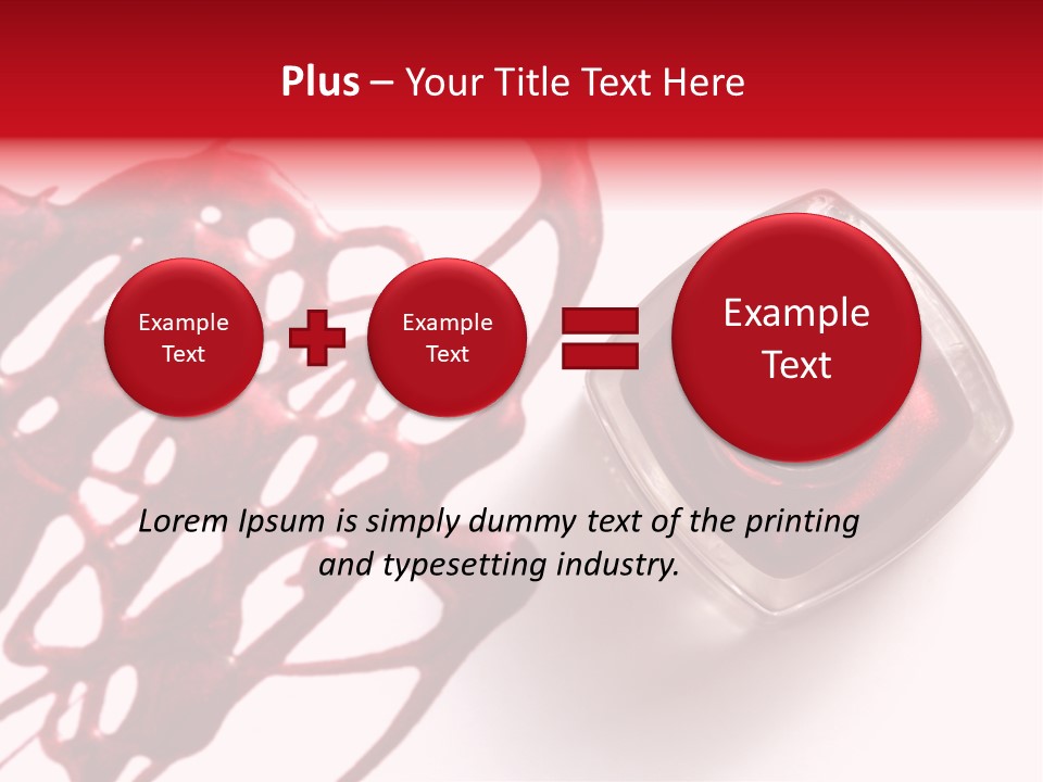 Macro Female Nail PowerPoint Template
