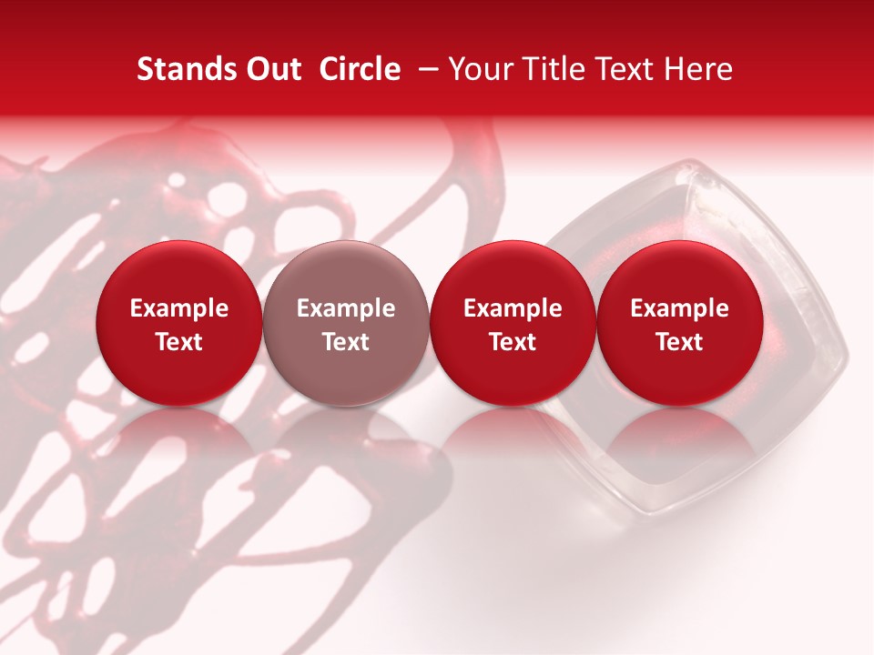Macro Female Nail PowerPoint Template