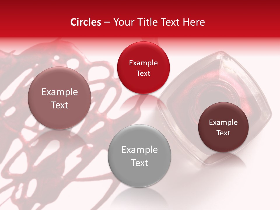 Macro Female Nail PowerPoint Template