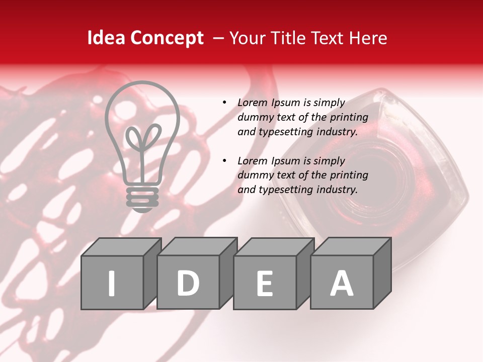 Macro Female Nail PowerPoint Template