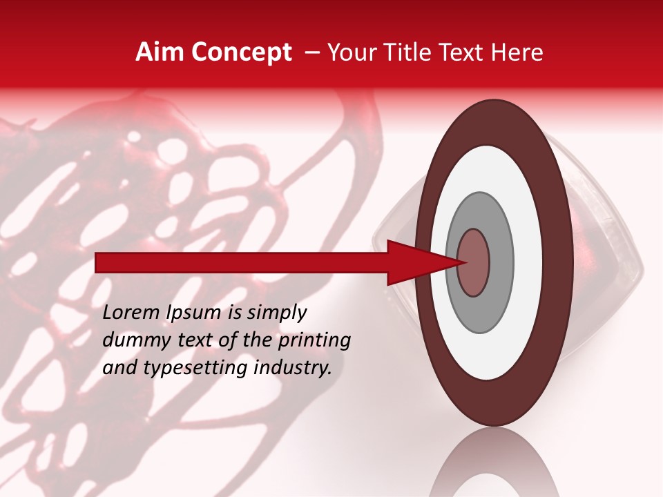 Macro Female Nail PowerPoint Template