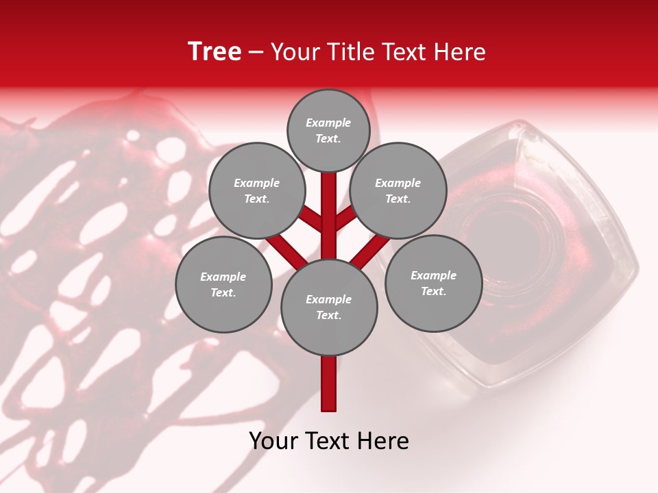 Macro Female Nail PowerPoint Template