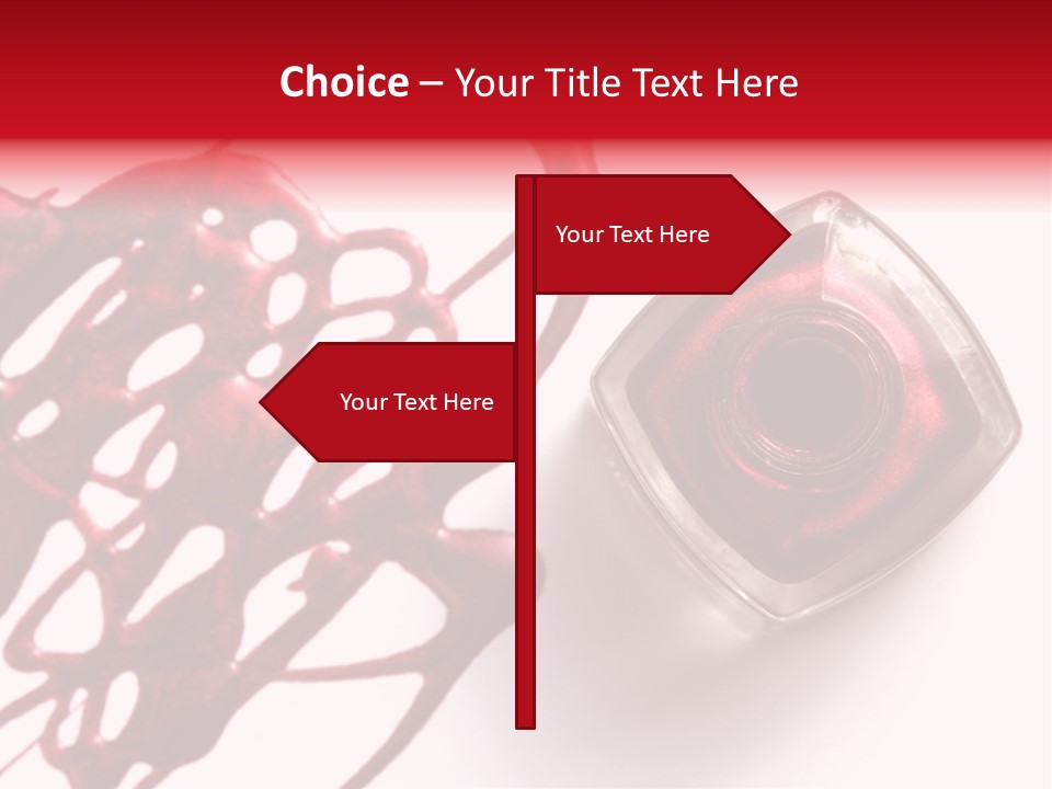 Macro Female Nail PowerPoint Template