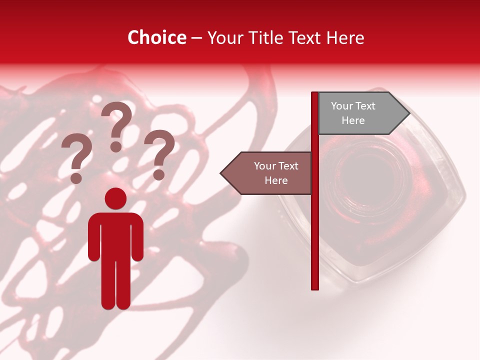 Macro Female Nail PowerPoint Template