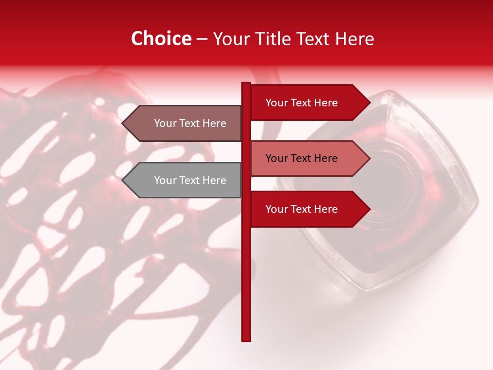 Macro Female Nail PowerPoint Template