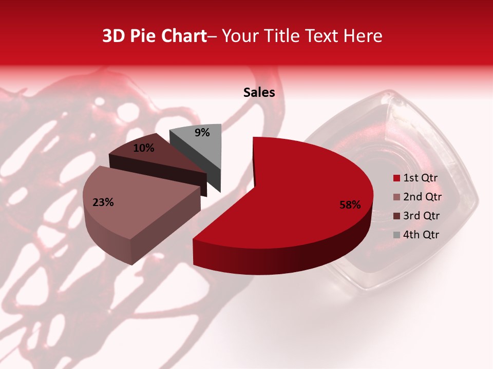 Macro Female Nail PowerPoint Template