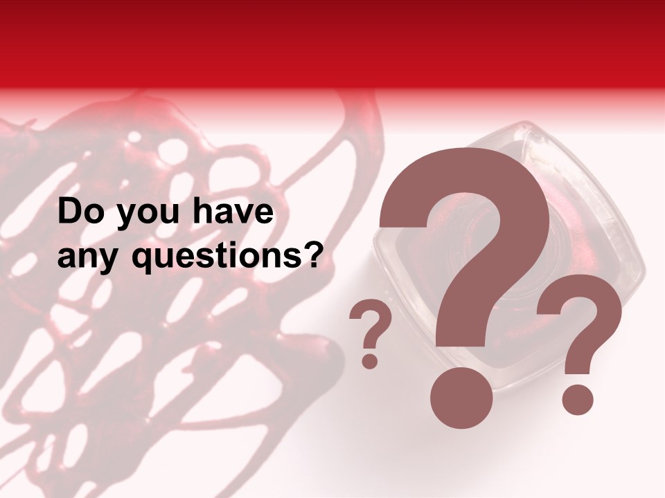 Macro Female Nail PowerPoint Template