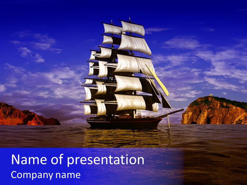 Sailing Ships PowerPoint Template
