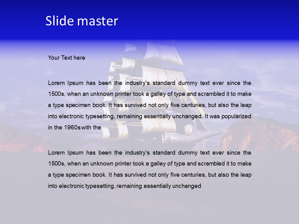 Sailing Ships PowerPoint Template