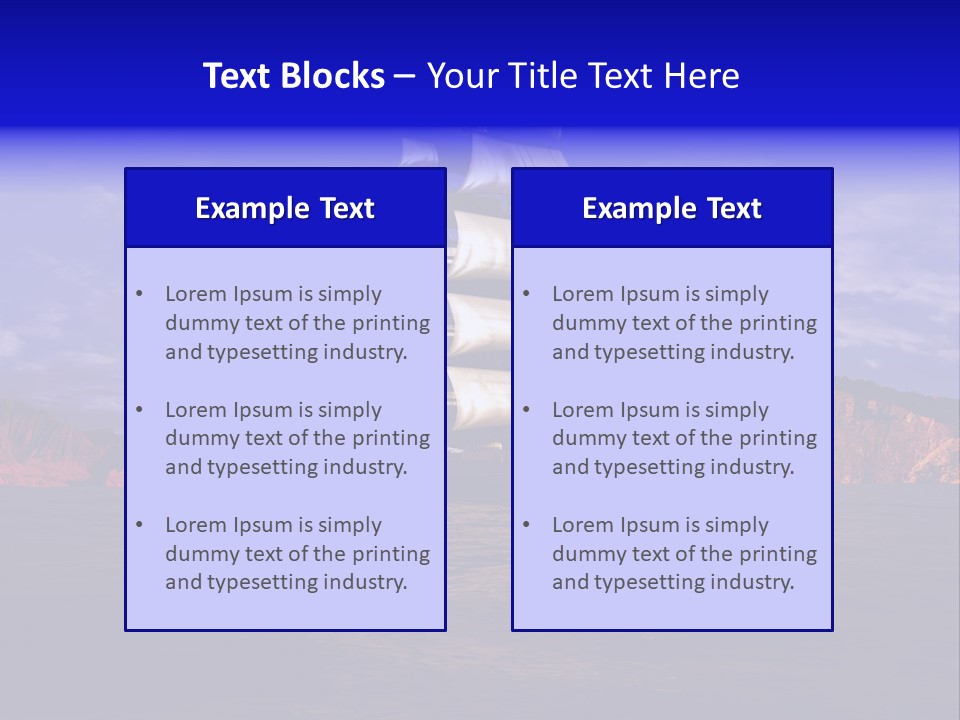 Sailing Ships PowerPoint Template