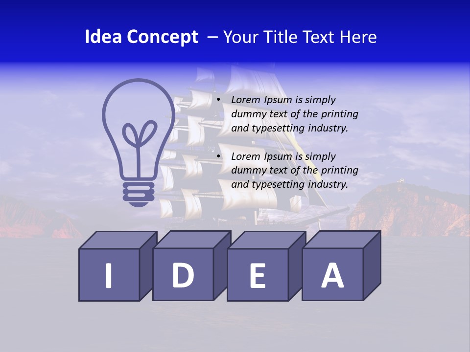 Sailing Ships PowerPoint Template