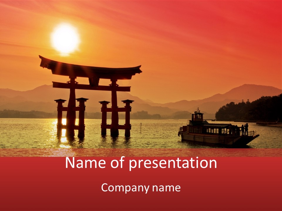 Japan Land Of The Rising Sun PowerPoint Template