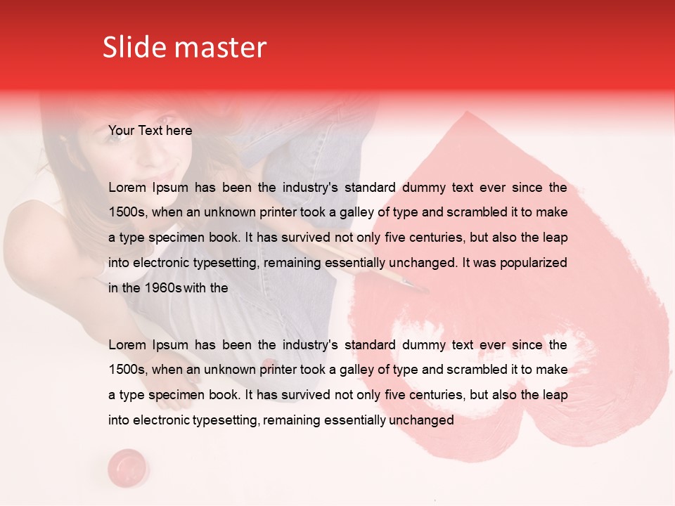 Talent Heart Symbol PowerPoint Template