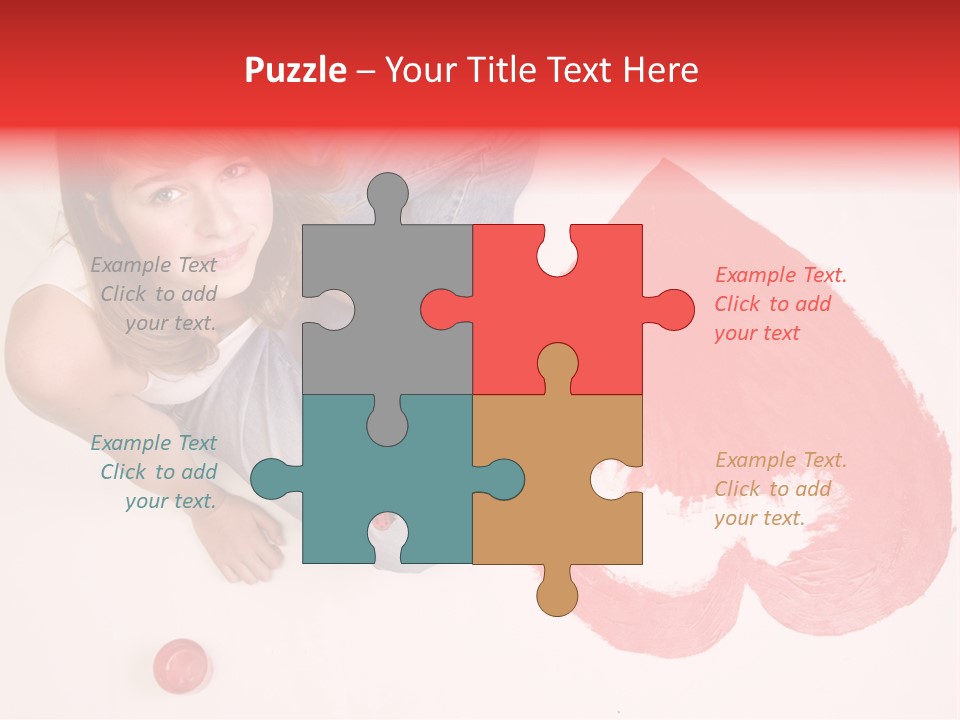 Talent Heart Symbol PowerPoint Template