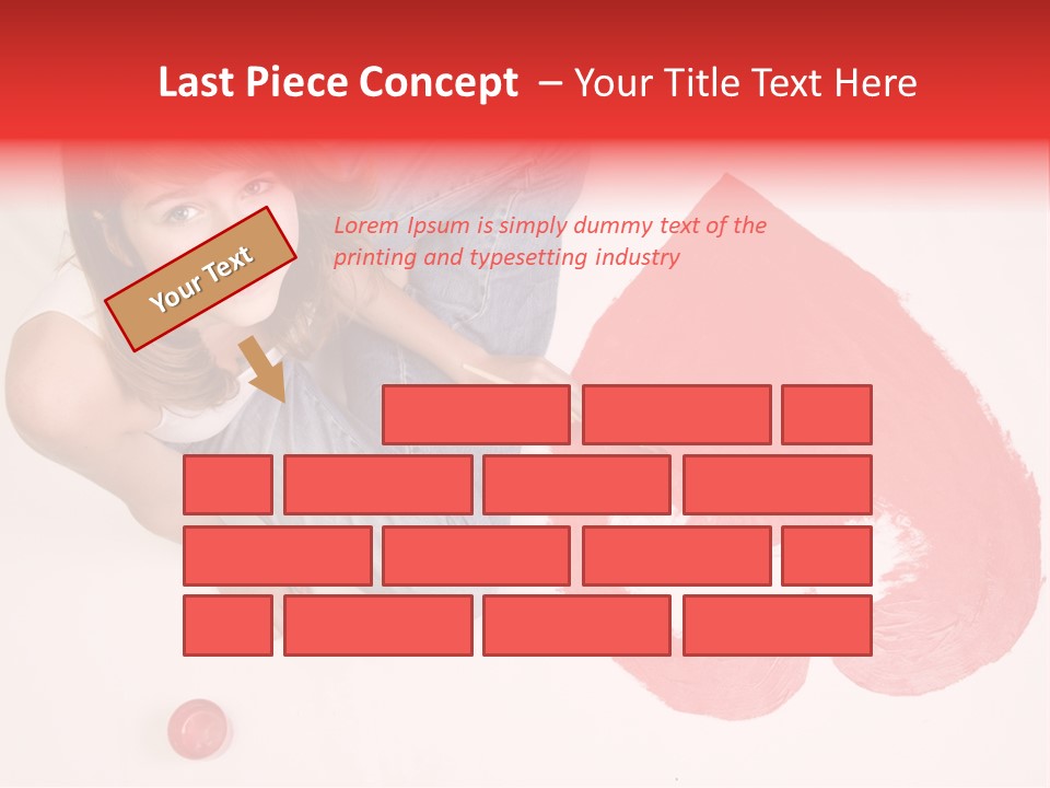 Talent Heart Symbol PowerPoint Template