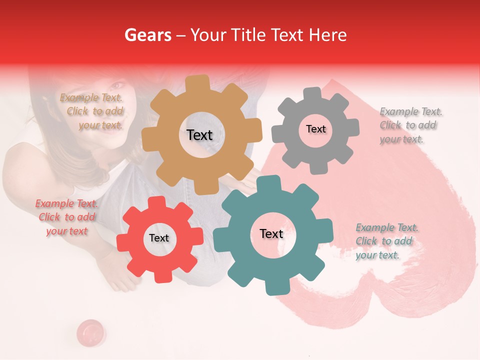 Talent Heart Symbol PowerPoint Template