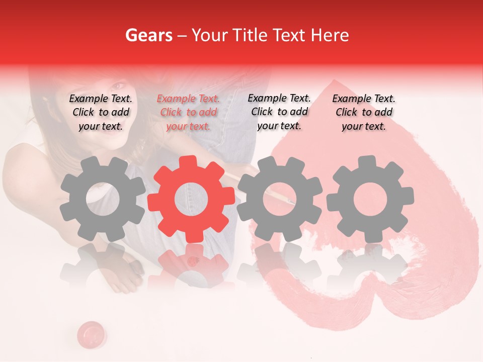 Talent Heart Symbol PowerPoint Template