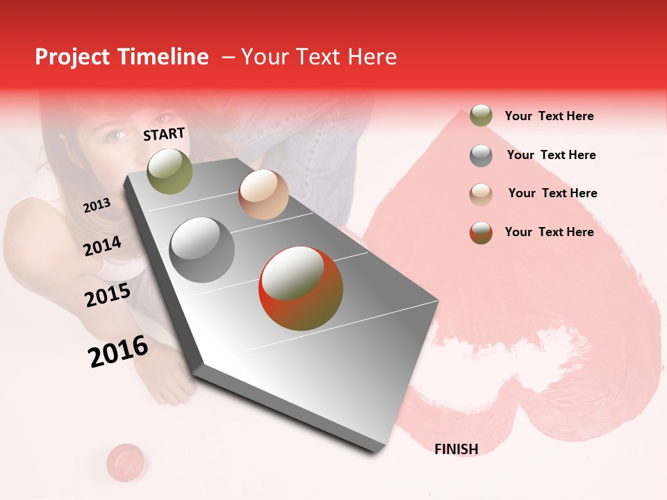 Talent Heart Symbol PowerPoint Template