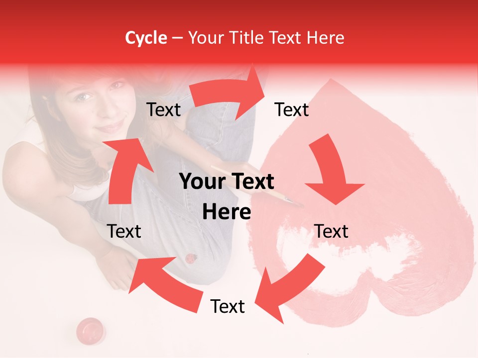 Talent Heart Symbol PowerPoint Template