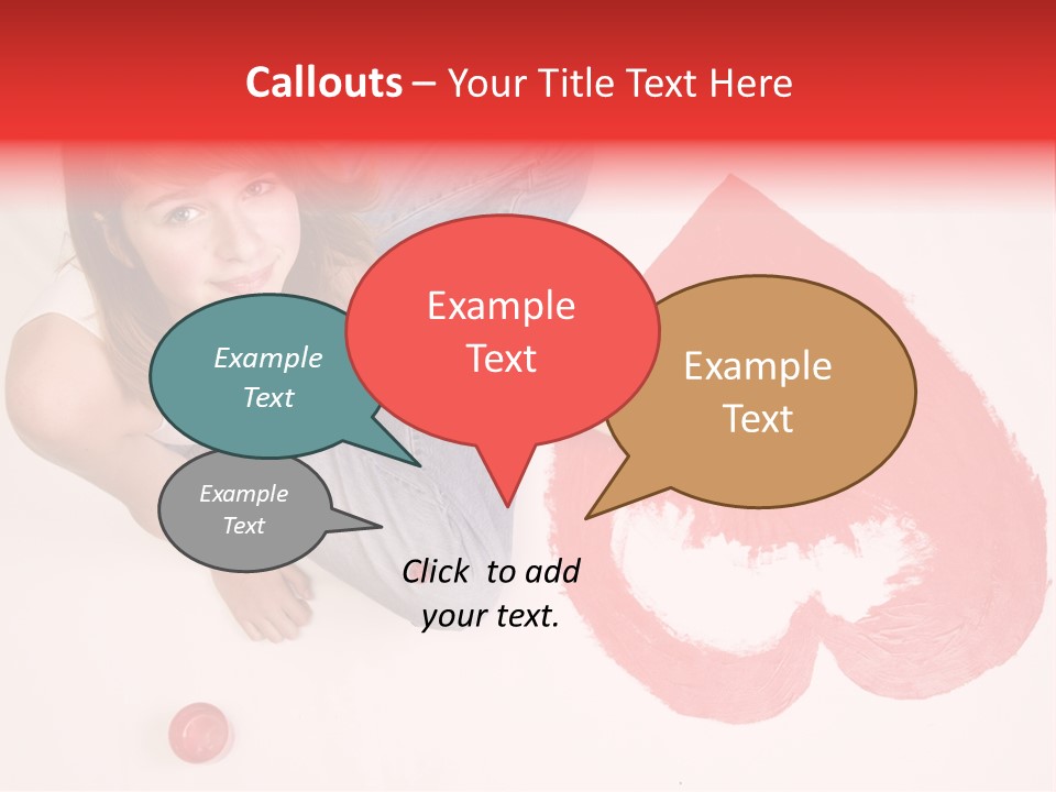 Talent Heart Symbol PowerPoint Template