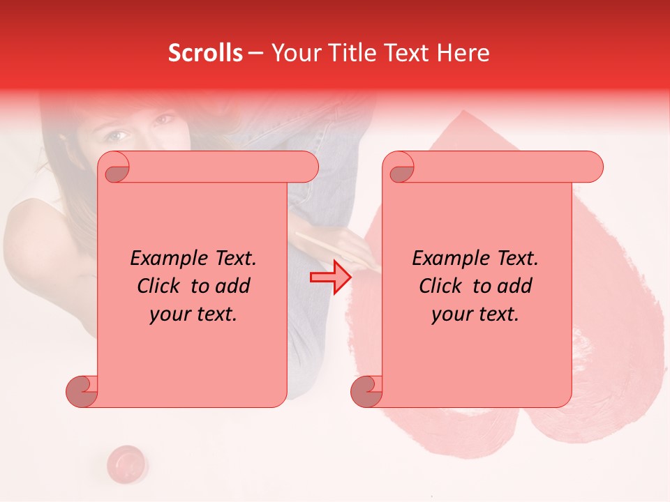 Talent Heart Symbol PowerPoint Template