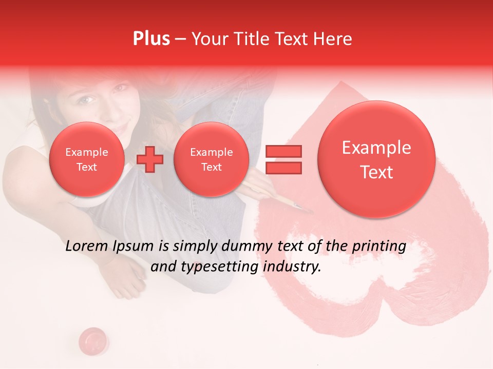 Talent Heart Symbol PowerPoint Template