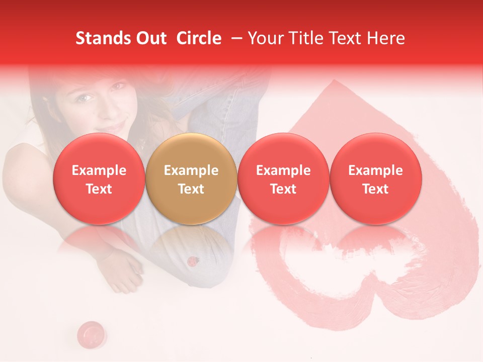 Talent Heart Symbol PowerPoint Template