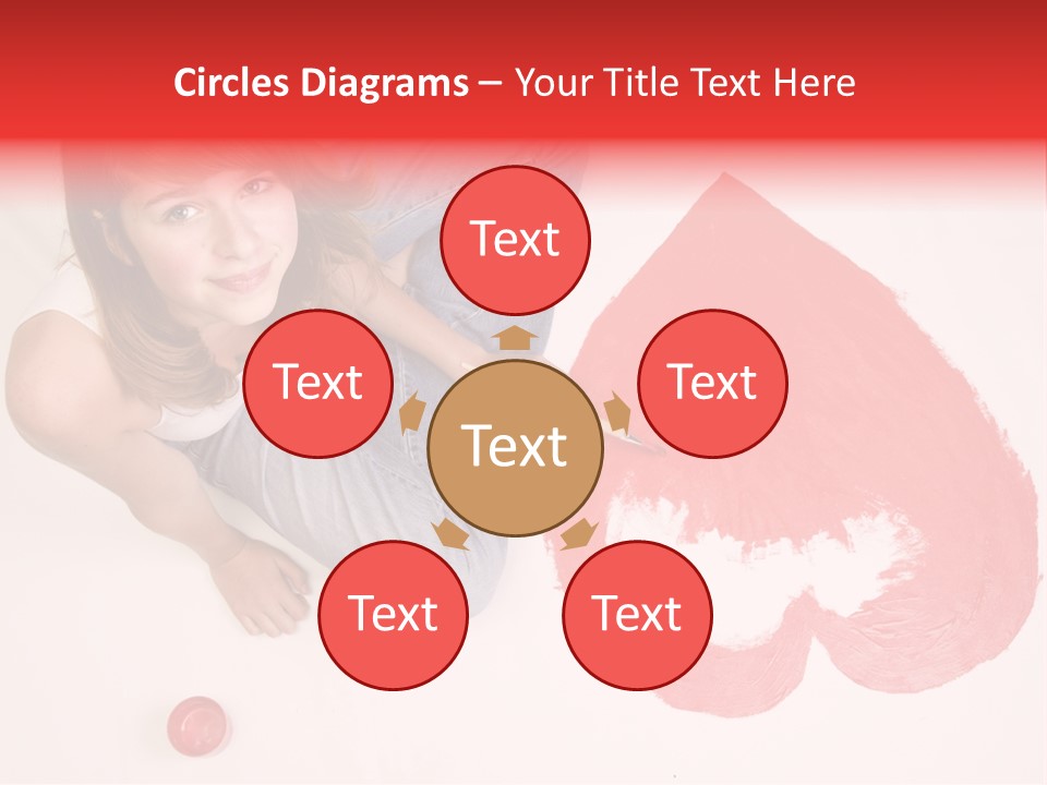 Talent Heart Symbol PowerPoint Template