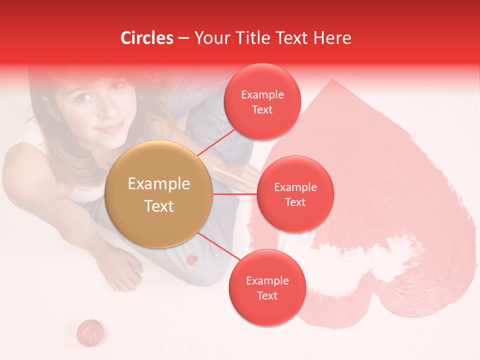 Talent Heart Symbol PowerPoint Template
