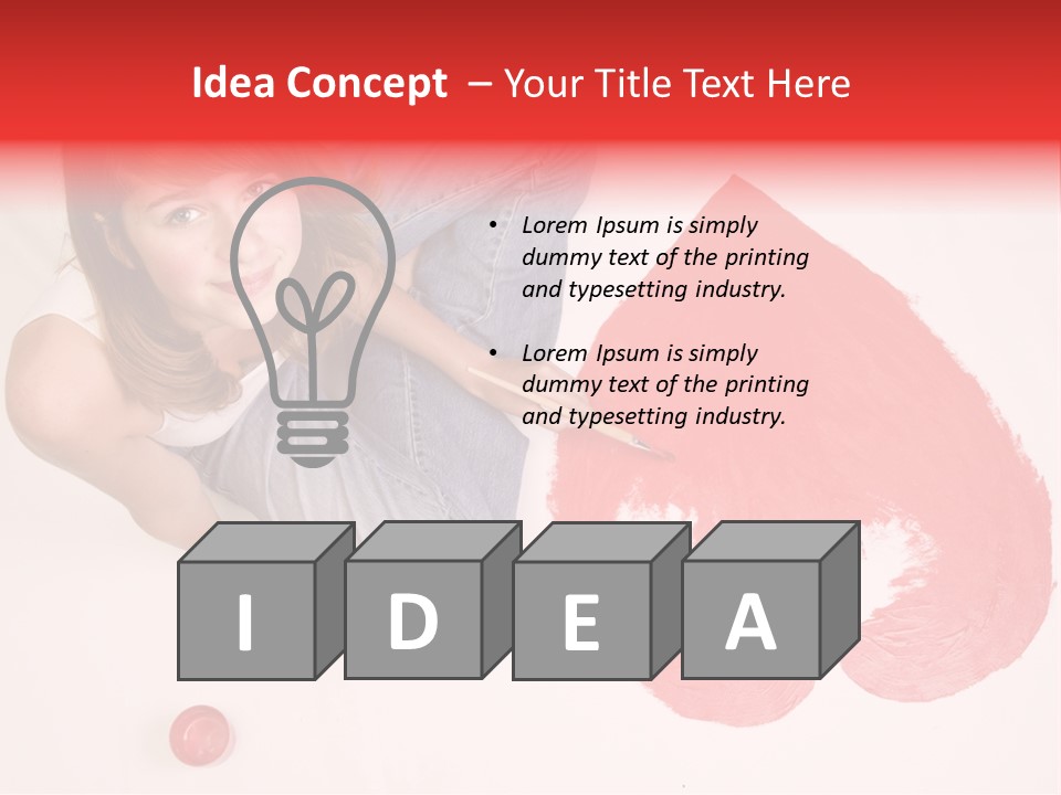 Talent Heart Symbol PowerPoint Template