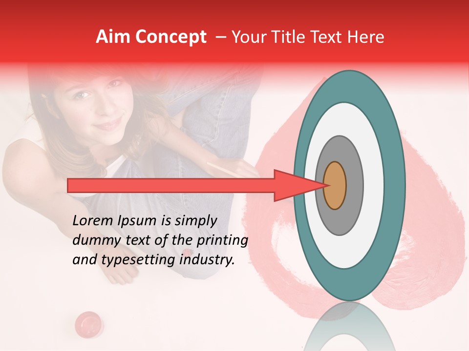 Talent Heart Symbol PowerPoint Template