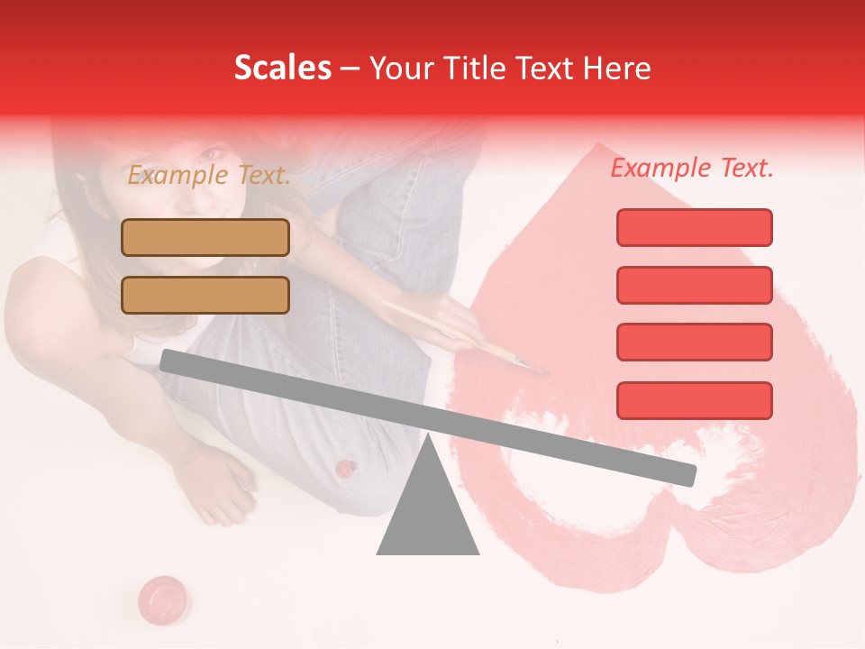 Talent Heart Symbol PowerPoint Template