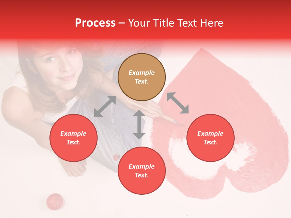 Talent Heart Symbol PowerPoint Template